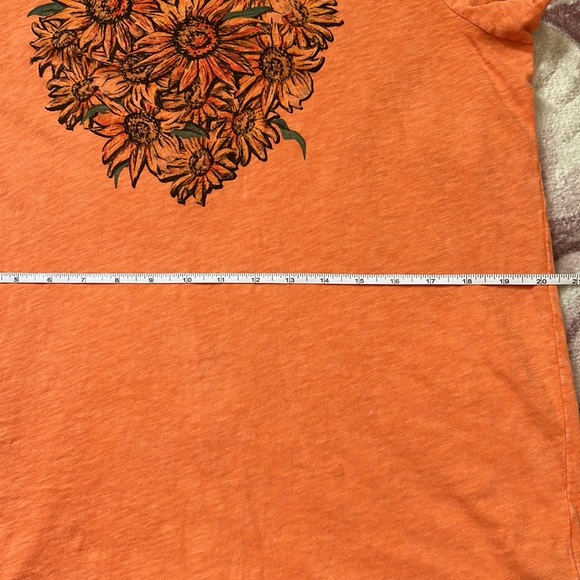 Torrid Sunflower Heart Vintage Cotton Slub Crew Neck Tee Size 00 - Picture 8 of 9